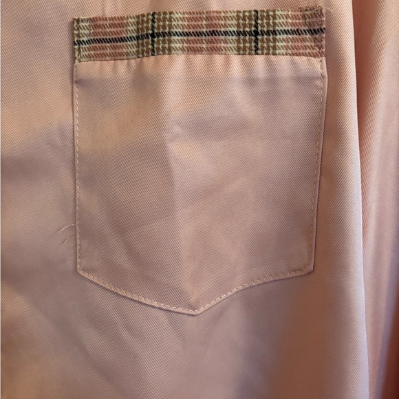 Manfinity Pink Button-Up Shirt with Plaid Accents - Size XL - Picture 2 of 4